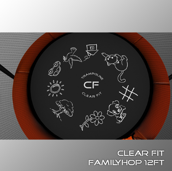 Батут Clear Fit FamilyHop 12Ft