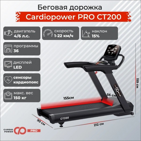 Беговая дорожка CardioPower CT200